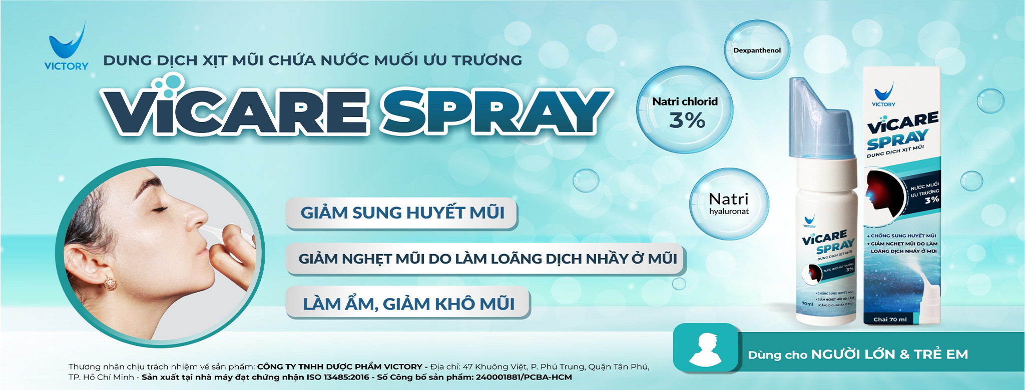 Vicare Spray banner