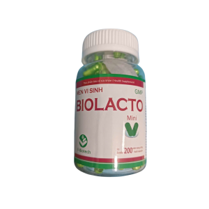 MEN VI SINH BIOLACTO MINI-BỔ SUNG MEN VI SINH CÓ ÍCH CHO ĐƯỜNG RUỘT (CHAI 200 VIÊN)