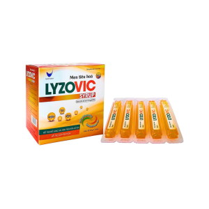 SIRO MEN TIÊU HOÁ LYZOVIC – HỖ TRỢ BỔ SUNG CÁC MEN TIÊU HOÁ CÓ ÍCH, GIÚP ĂN NGON (HỘP 20 ỐNG X 10ML)