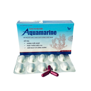 Canxi từ tảo biển AQUAMARINE – HỖ TRỢ BỔ SUNG CANXI GIÚP XƯƠNG CHẮC KHOẺ (HỘP 3 VỈ X 10 VIÊN)