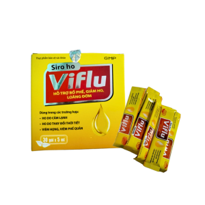 SIRO HO VIFLU – HỖ TRỢ BỔ PHẾ, GIẢM HO, LOÃNG ĐỜM (30 GÓI X 5ML)