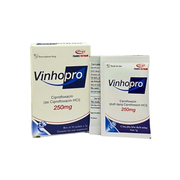 CỐM PHA HỖN DỊCH UỐNG VINHOPRO – ĐIỀU TRỊ CÁC BỆNH NHIỄM TRÙNG (HỘP 10 GÓI X 3G)