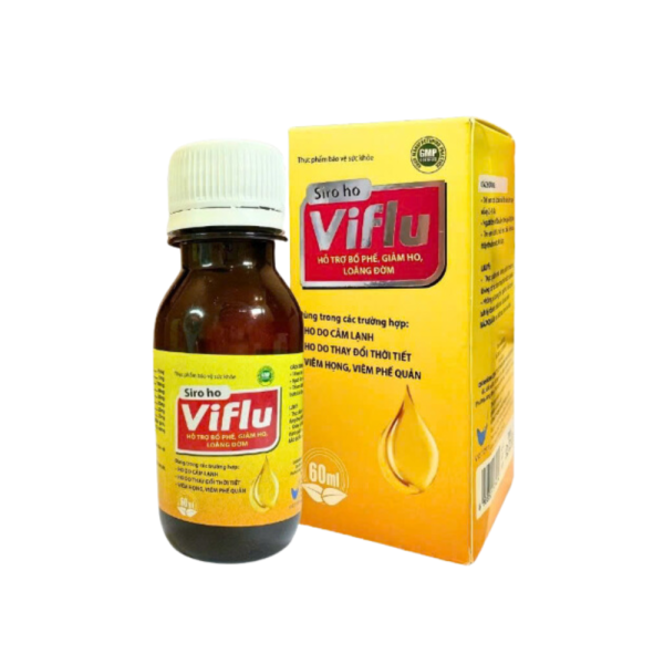 SIRO HO VIFLU – HỖ TRỢ BỔ PHẾ, GIẢM HO, LOÃNG ĐỜM (CHAI 60ML)
