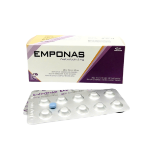 THUỐC EMPONAS GIẢM NHANH CÁC TRIỆU CHỨNG DỊ ỨNG (HỘP 10 VỈ X 10 VIÊN NÉN BAO PHIM)