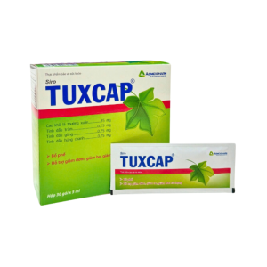 SIRO TUXCAP – BỔ PHẾ, HỖ TRỢ GIẢM ĐỜM, GIẢM HO, GIẢM ĐAU RÁT HỌNG (HỘP 30 GÓI X 5ML)