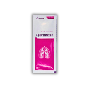 DUNG DỊCH UỐNG AGI-BROMHEXIN LÀM LOÃNG ĐỜM TRONG CÁC BỆNH PHẾ QUẢN PHỔI CẤP VÀ MẠN TÍNH (HỘP 30 GÓI X 5ML)