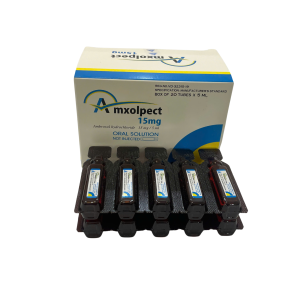 DUNG DỊCH UỐNG AMXOLPECT – LÀM LONG ĐỜM TRONG CÁC BỆNH PHẾ QUẢN PHỔI CẤP VÀ MẠN TÍNH (HỘP 20 ỐNG X 5ML)