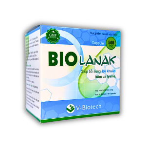 BIOLANAK 500MG – BỔ SUNG MEN VI SINH CÓ ÍCH CHO ĐƯỜNG RUỘT (HỘP 13 VỈ X 13 VIÊN NANG)