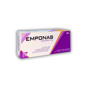 THUỐC EMPONAS GIẢM NHANH CÁC TRIỆU CHỨNG DỊ ỨNG (HỘP 10 VỈ X 10 VIÊN NÉN BAO PHIM)