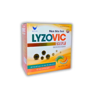 SIRO MEN TIÊU HOÁ LYZOVIC – HỖ TRỢ BỔ SUNG CÁC MEN TIÊU HOÁ CÓ ÍCH, GIÚP ĂN NGON (HỘP 20 ỐNG X 10ML)