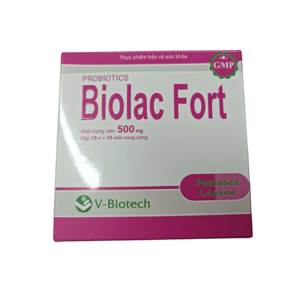 Pro Biolac PROBIOTICS BIOLAC FORT – BỔ SUNG MEN VI SINH CÓ ÍCH CHO ĐƯỜNG RUỘT (HỘP ...