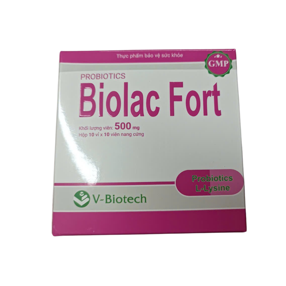 PROBIOTICS BIOLAC FORT – BỔ SUNG MEN VI SINH CÓ ÍCH CHO ĐƯỜNG RUỘT (HỘP 10 VỈ X 10 VIÊN) 1 PROBIOTICS BIOLAC FORT – BỔ SUNG MEN VI SINH CÓ ÍCH CHO ĐƯỜNG RUỘT (HỘP 10 VỈ X 10 VIÊN)