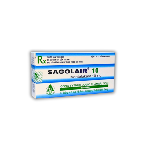 SAGOLAIR 10 – ĐIỀU TRỊ HEN PHẾ QUẢN MẠN TÍNH (HỘ 4 VỈ X 7 VIÊN)