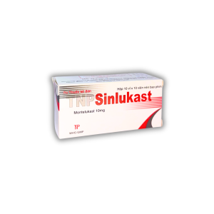 TNPSINLUKAST (MONTELUKAST 10 MG) – ĐIỀU TRỊ HEN SUYỄN VÀ VIÊM MŨI DỊ ỨNG (HỘP 10 VỈ X 10 VIÊN)