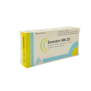 VIÊN NÉN PHÂN TÁN SOREDON NN20 – THUỐC KHÁNG VIÊM CHỐNG DỊ ỨNG (HỘP 3 VỈ X 10 VIÊN)