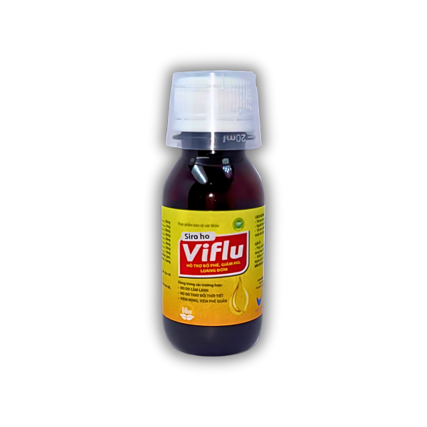 SIRO HO VIFLU – HỖ TRỢ BỔ PHẾ, GIẢM HO, LOÃNG ĐỜM (CHAI 60ML)