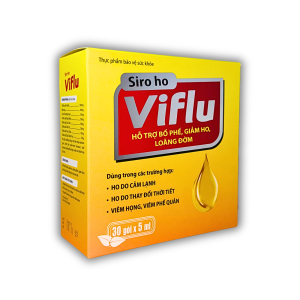 SIRO HO VIFLU – HỖ TRỢ BỔ PHẾ, GIẢM HO, LOÃNG ĐỜM (30 GÓI X 5ML)
