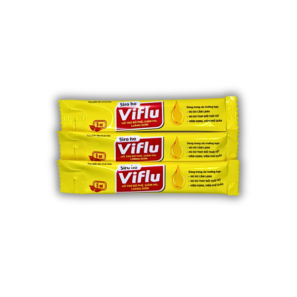 SIRO HO VIFLU – HỖ TRỢ BỔ PHẾ, GIẢM HO, LOÃNG ĐỜM (30 GÓI X 5ML)