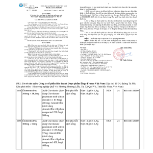 BỘT PHA HỖN DỊCH UỐNG ÉLOMENTIN POS 400MG + 57MG (HỘP 24 GÓI)