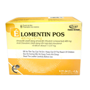 BỘT PHA HỖN DỊCH UỐNG ÉLOMENTIN POS 400MG + 57MG (HỘP 24 GÓI)