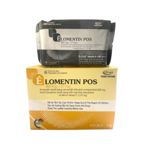 BỘT PHA HỖN DỊCH UỐNG ÉLOMENTIN POS 400MG + 57MG (HỘP 24 GÓI)