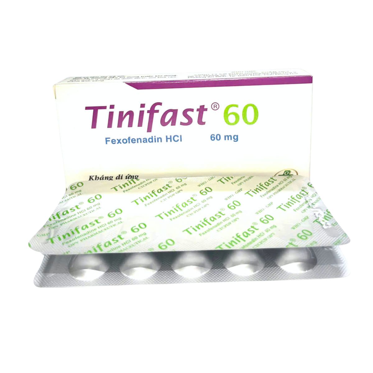 VIÊN NÉN BAO PHIM TINIFAST 60 - DÙNG TRONG VIÊM MŨI DỊ ỨNG THEO MÙA VÀ MÀY ĐAY VÔ CĂN MẠN TÍNH 2 VIÊN NÉN BAO PHIM TINIFAST 60 – DÙNG TRONG VIÊM MŨI DỊ ỨNG THEO MÙA VÀ MÀY ĐAY VÔ CĂN MẠN TÍNH